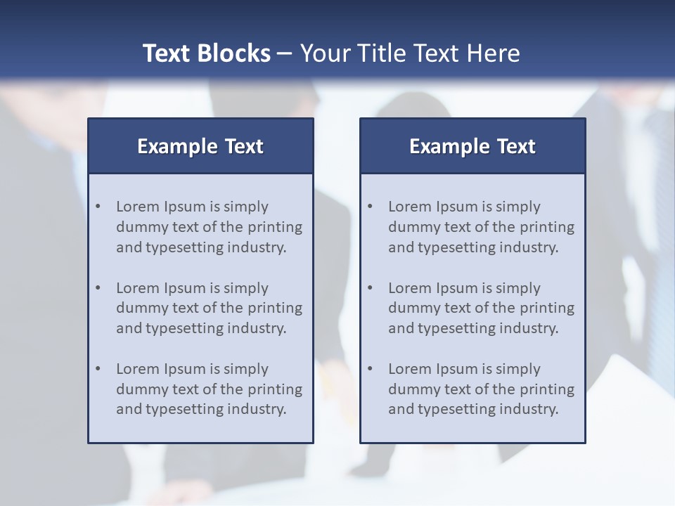 Group People Supervisor PowerPoint Template