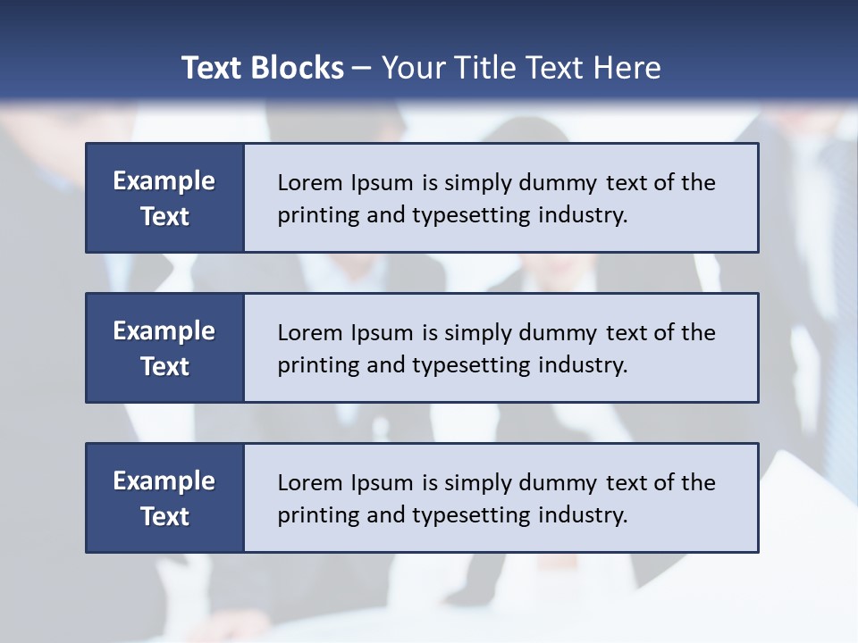Group People Supervisor PowerPoint Template