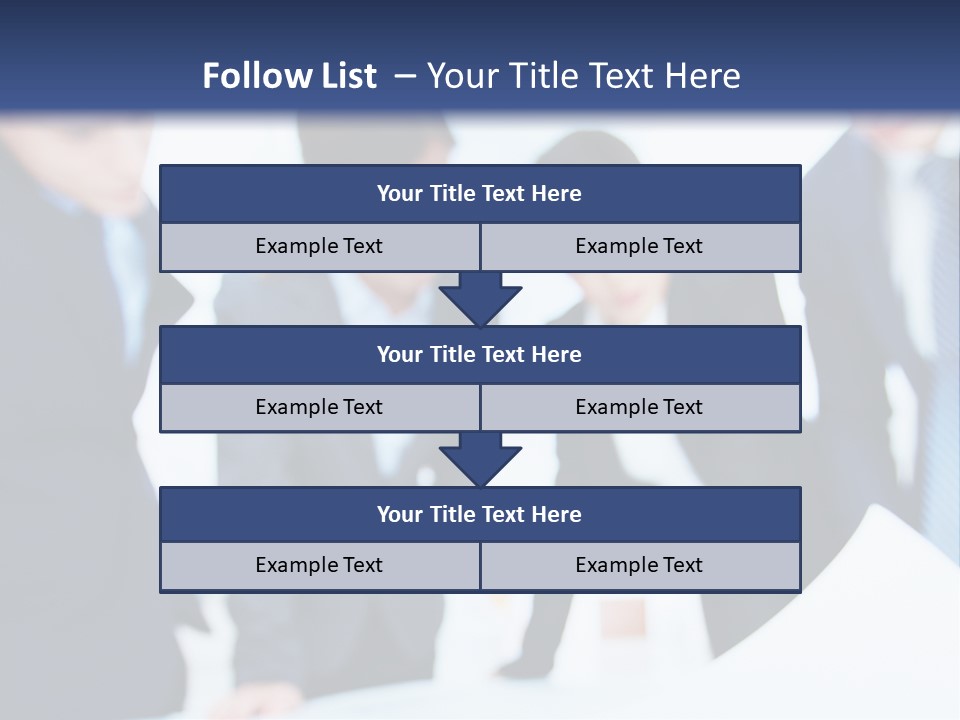 Group People Supervisor PowerPoint Template