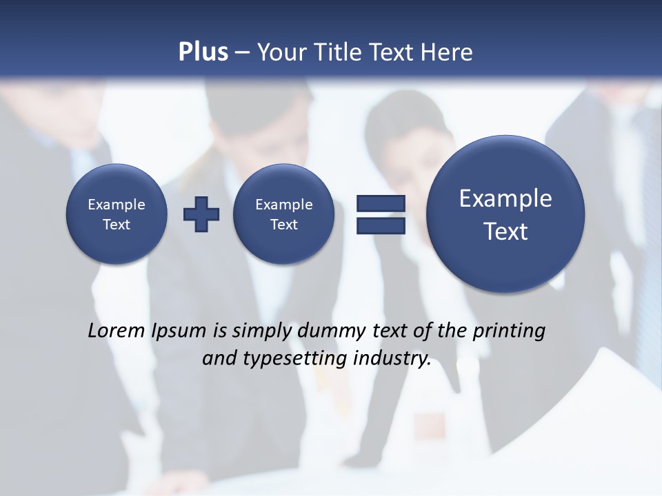 Group People Supervisor PowerPoint Template
