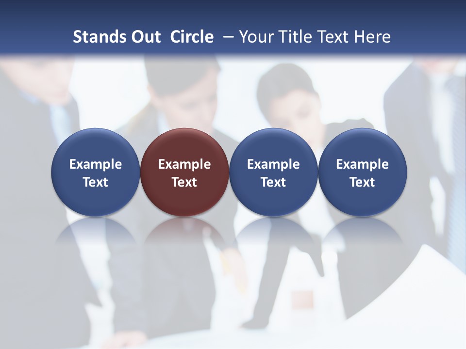 Group People Supervisor PowerPoint Template
