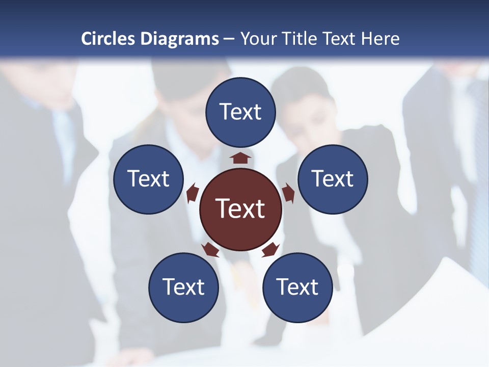 Group People Supervisor PowerPoint Template