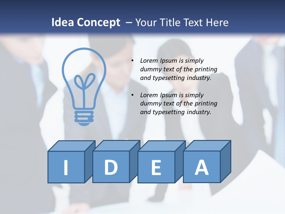 Group People Supervisor PowerPoint Template