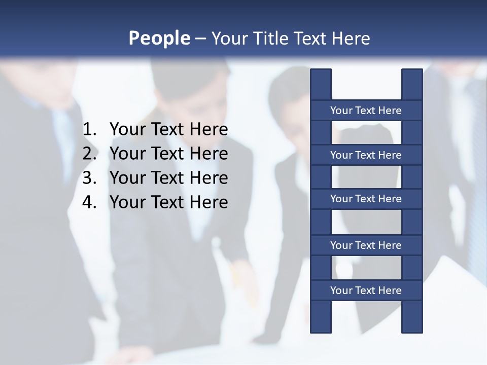 Group People Supervisor PowerPoint Template