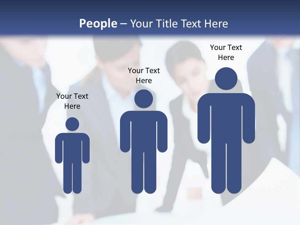 Group People Supervisor PowerPoint Template