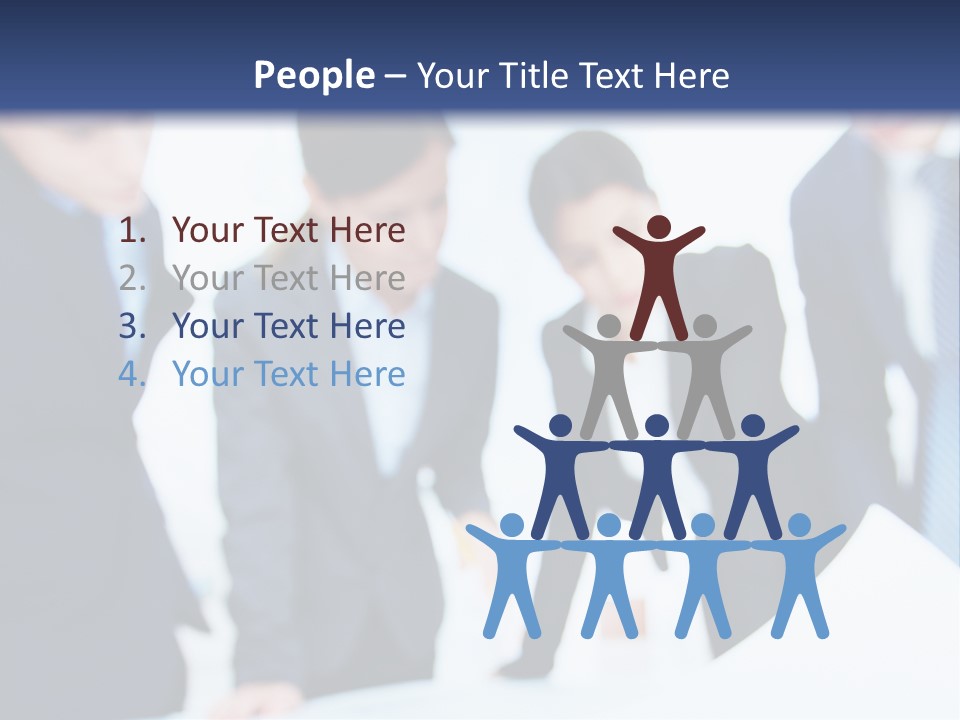 Group People Supervisor PowerPoint Template
