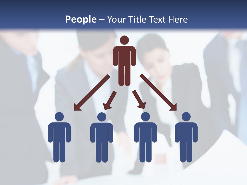 Group People Supervisor PowerPoint Template