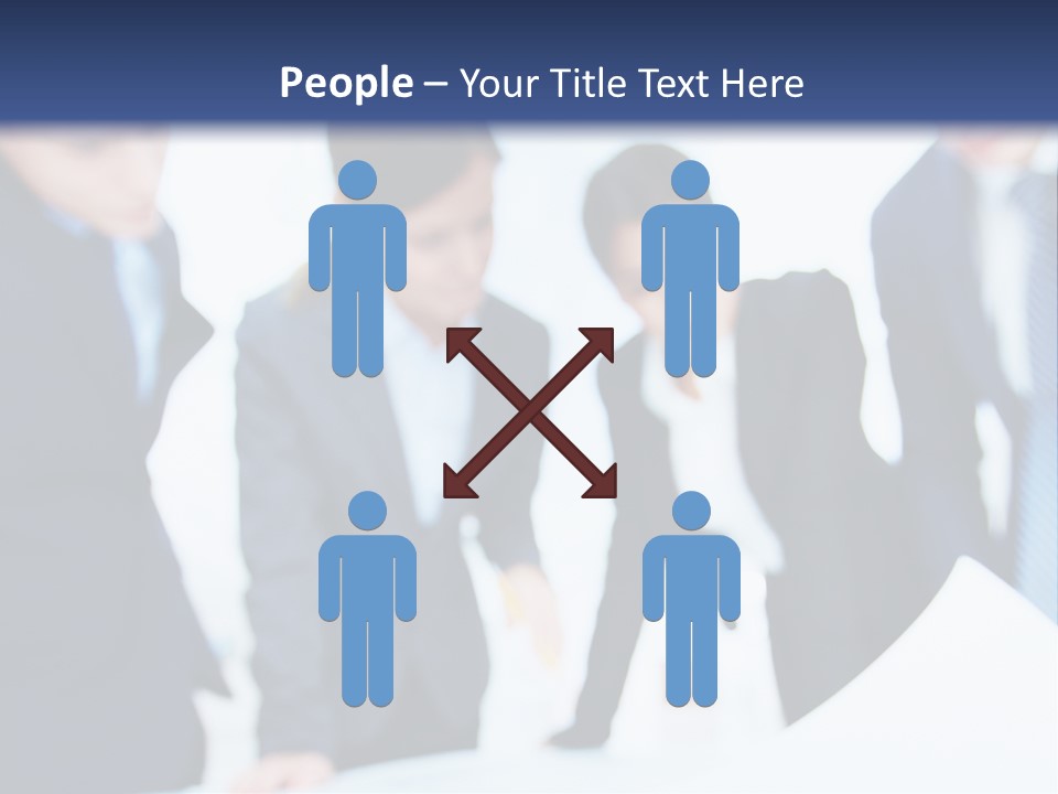 Group People Supervisor PowerPoint Template