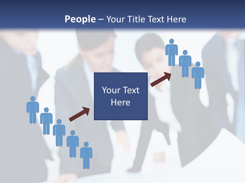 Group People Supervisor PowerPoint Template