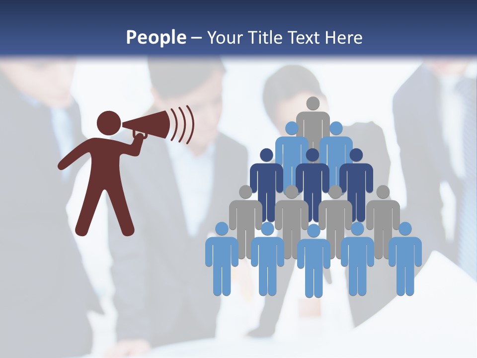 Group People Supervisor PowerPoint Template