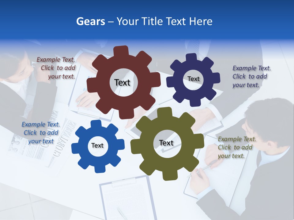 Occupation Interaction Gathered PowerPoint Template