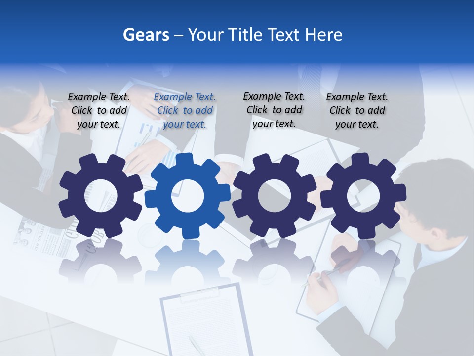 Occupation Interaction Gathered PowerPoint Template