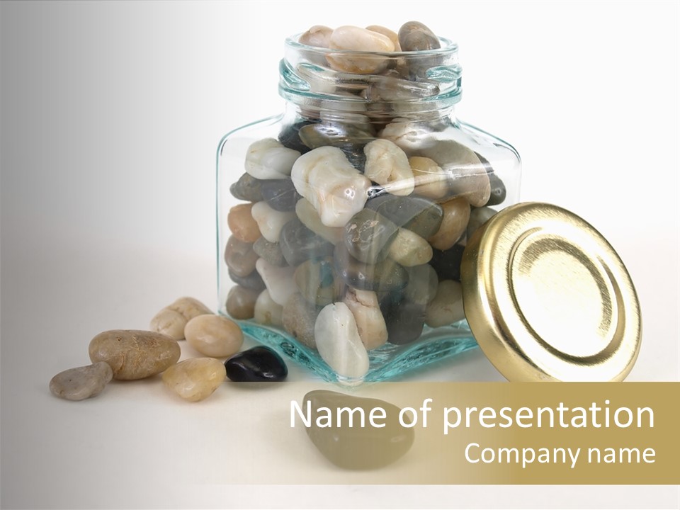 Capacity Group Rocks PowerPoint Template