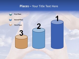A Group Of Hands Reaching Up Into The Sky PowerPoint Template