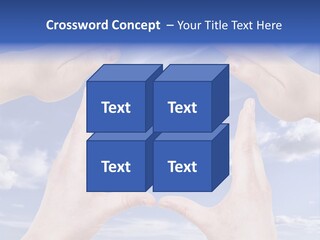 A Group Of Hands Reaching Up Into The Sky PowerPoint Template