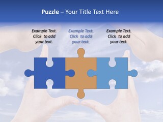 A Group Of Hands Reaching Up Into The Sky PowerPoint Template