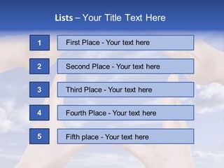 A Group Of Hands Reaching Up Into The Sky PowerPoint Template