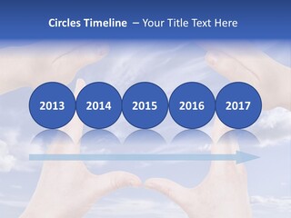 A Group Of Hands Reaching Up Into The Sky PowerPoint Template