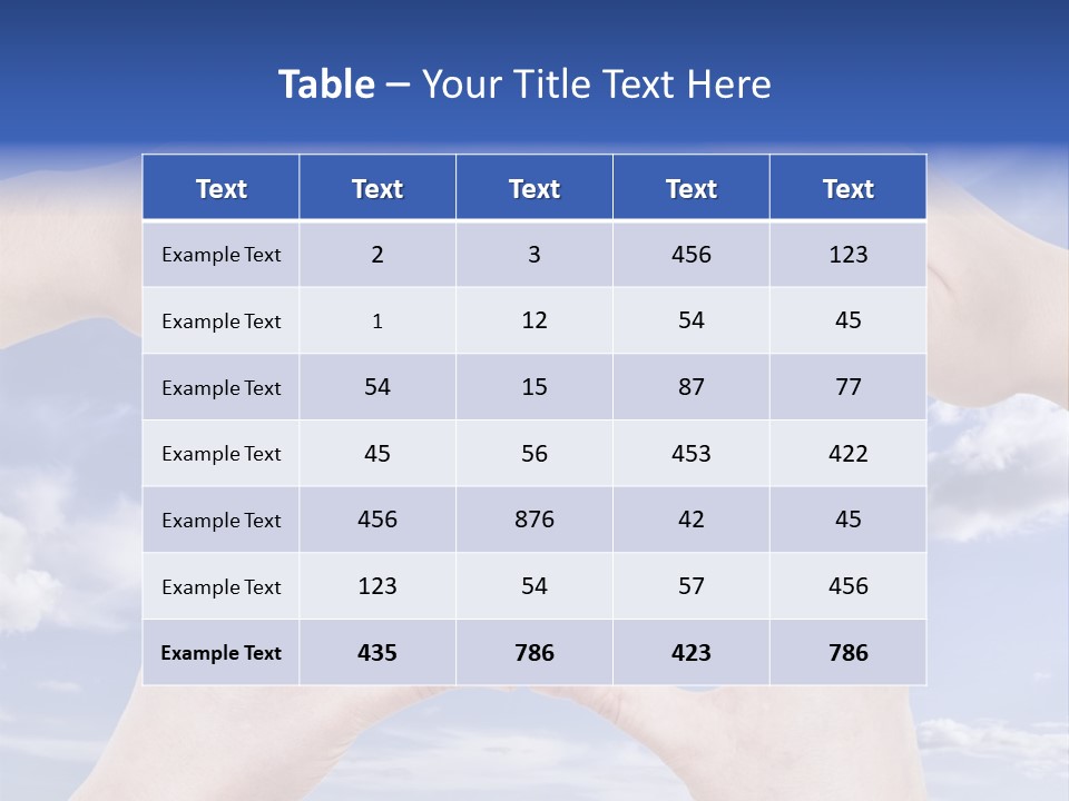 A Group Of Hands Reaching Up Into The Sky PowerPoint Template