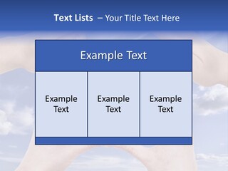 A Group Of Hands Reaching Up Into The Sky PowerPoint Template
