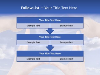 A Group Of Hands Reaching Up Into The Sky PowerPoint Template