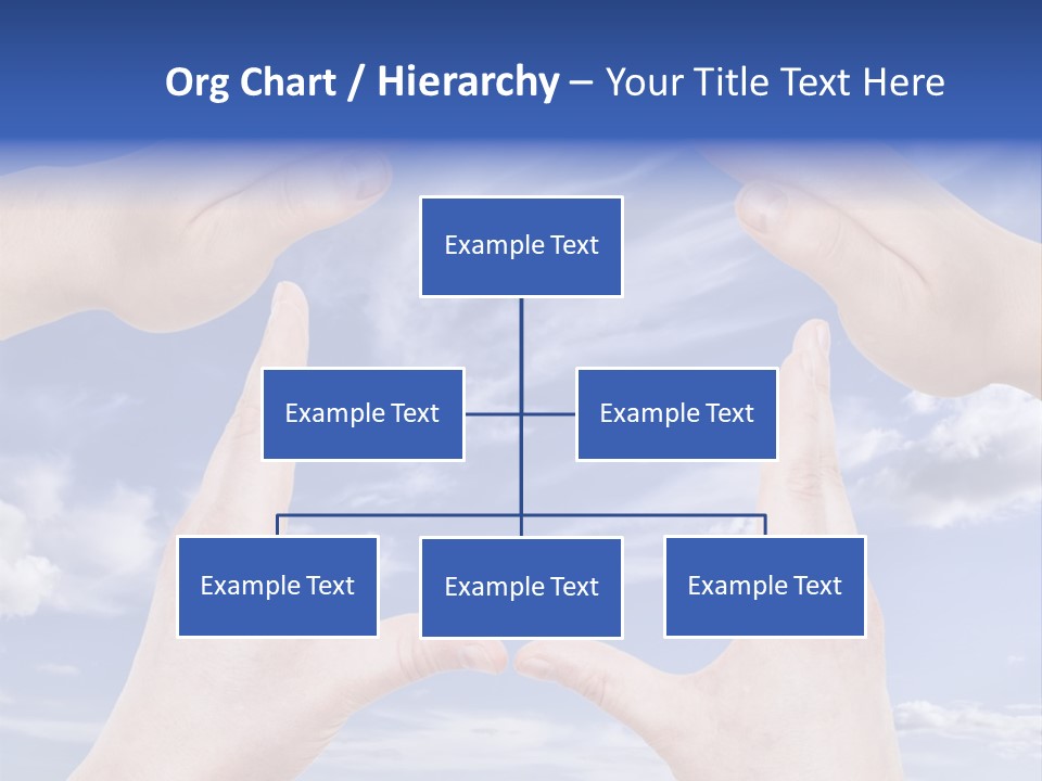 A Group Of Hands Reaching Up Into The Sky PowerPoint Template