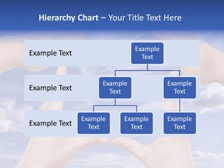 A Group Of Hands Reaching Up Into The Sky PowerPoint Template