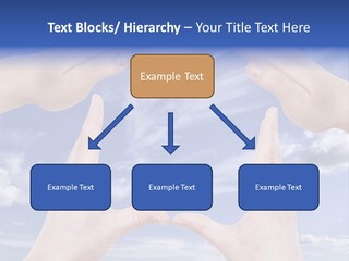 A Group Of Hands Reaching Up Into The Sky PowerPoint Template