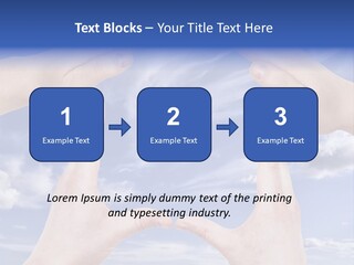 A Group Of Hands Reaching Up Into The Sky PowerPoint Template