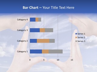 A Group Of Hands Reaching Up Into The Sky PowerPoint Template