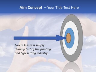 A Group Of Hands Reaching Up Into The Sky PowerPoint Template