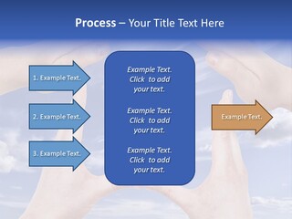 A Group Of Hands Reaching Up Into The Sky PowerPoint Template