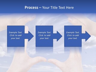A Group Of Hands Reaching Up Into The Sky PowerPoint Template