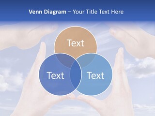 A Group Of Hands Reaching Up Into The Sky PowerPoint Template