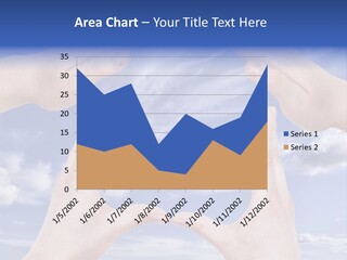 A Group Of Hands Reaching Up Into The Sky PowerPoint Template