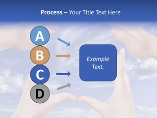 A Group Of Hands Reaching Up Into The Sky PowerPoint Template