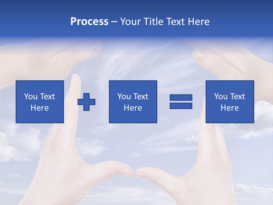 A Group Of Hands Reaching Up Into The Sky PowerPoint Template