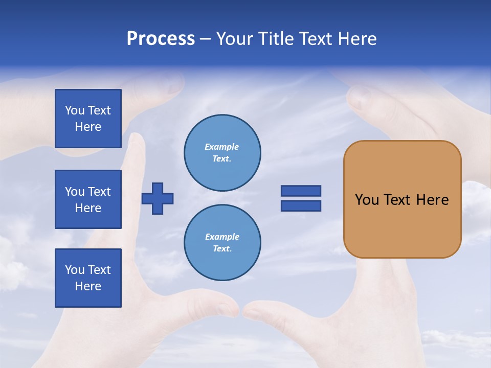 A Group Of Hands Reaching Up Into The Sky PowerPoint Template