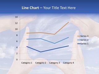 A Group Of Hands Reaching Up Into The Sky PowerPoint Template