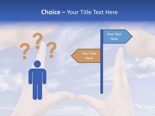 A Group Of Hands Reaching Up Into The Sky PowerPoint Template