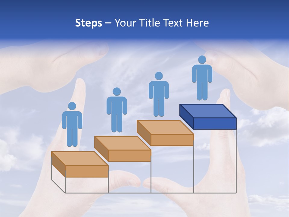 A Group Of Hands Reaching Up Into The Sky PowerPoint Template