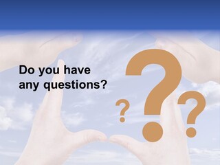 A Group Of Hands Reaching Up Into The Sky PowerPoint Template