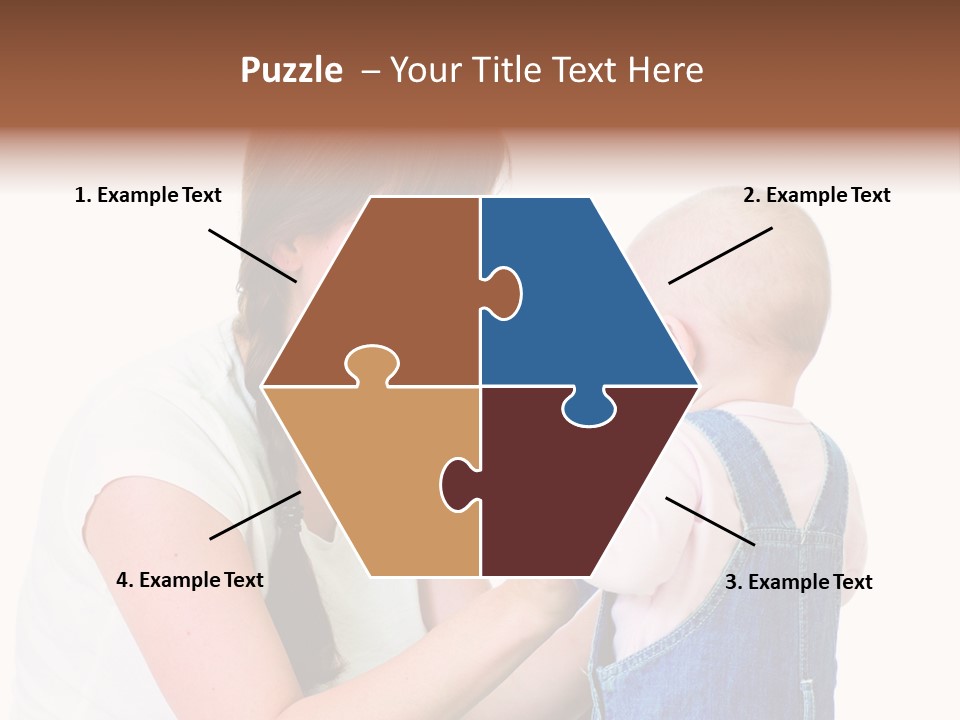 Looking Girl Holding PowerPoint Template