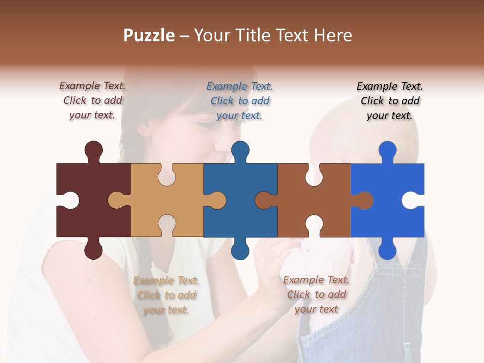 Looking Girl Holding PowerPoint Template