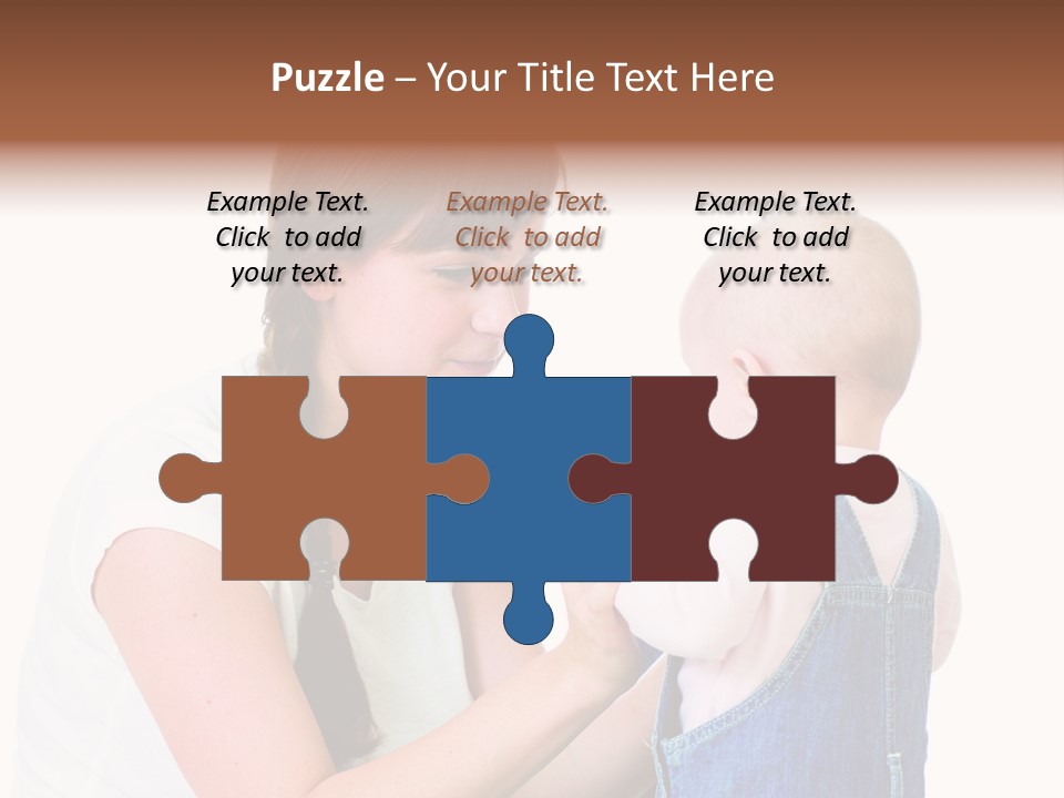 Looking Girl Holding PowerPoint Template