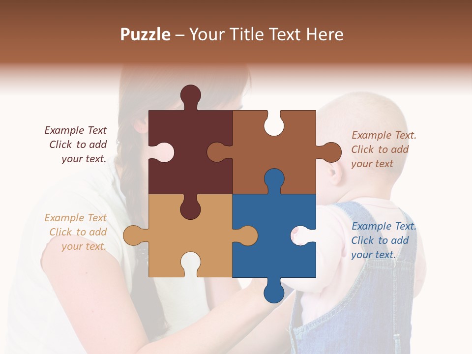 Looking Girl Holding PowerPoint Template