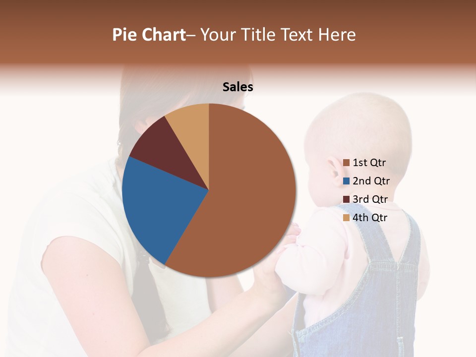 Looking Girl Holding PowerPoint Template