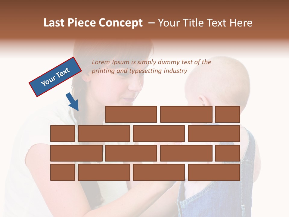 Looking Girl Holding PowerPoint Template