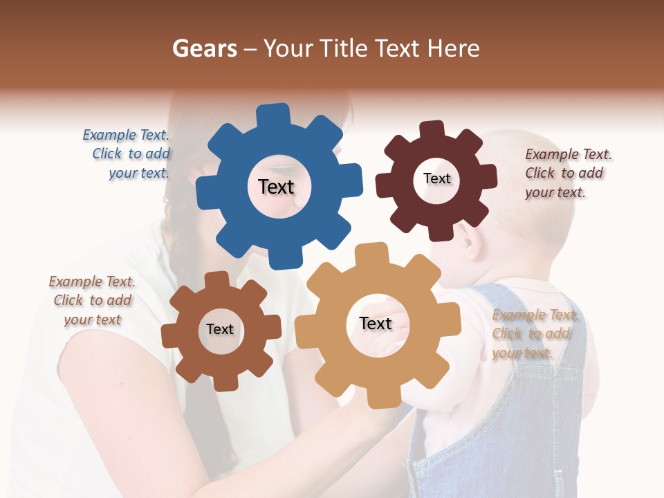 Looking Girl Holding PowerPoint Template