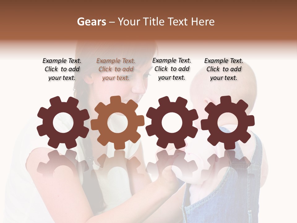 Looking Girl Holding PowerPoint Template